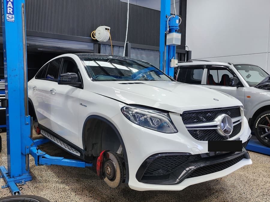 Mercedes-AMG GLE in the service bay