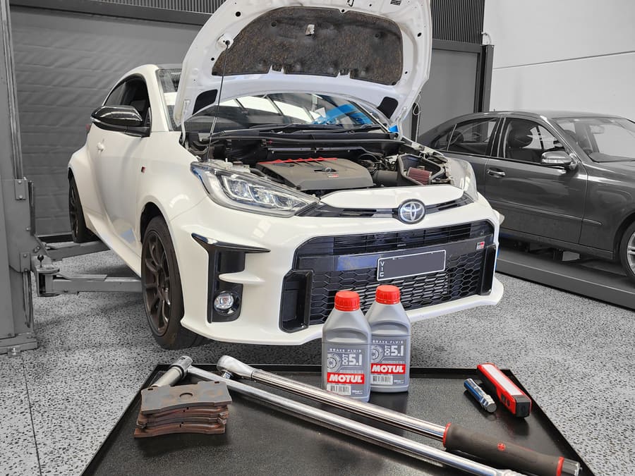 Toyota GR Yaris in for work
